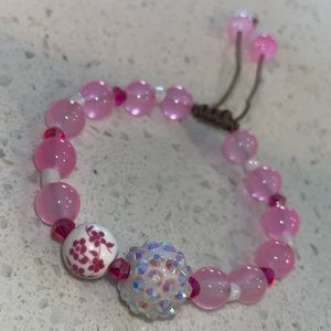Pink adjustable bracelet